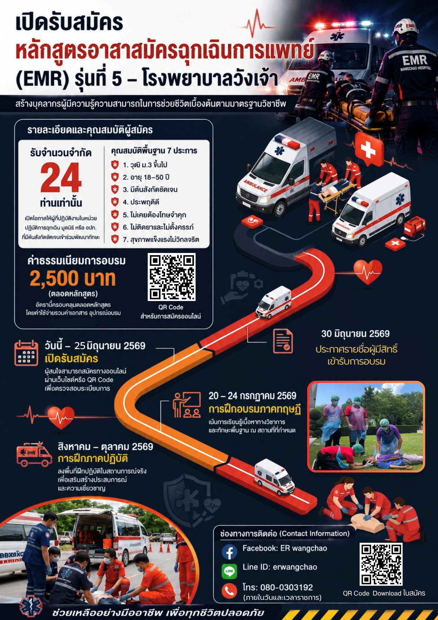 ประกาศรับลสมัครอบรม EMR รุ่น 5